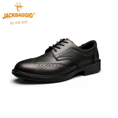 China Steel Toe ACTIONS Safety Leather Men Genuine Leather Steel Shoes, Safety Work Shoes, Safety Police Shoes for sale