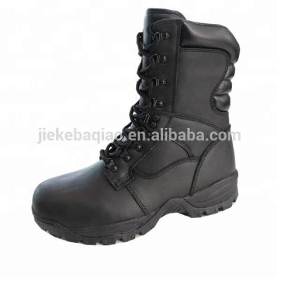 China 2018 Durable Combat Full Grain Waterproof Black Leather Tactical Boots for sale