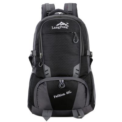 China Durable Waterproof Multifunctional Logo Backpack Customized Outdoor Nylon Hiking Sport Camping Rucksack For Men for sale