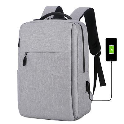 China With USB Nylon Waterproof Anti-theft Functional External Charger Backpack USB Large Capacity Travel Business Laptop Backpack Smart Bag for sale