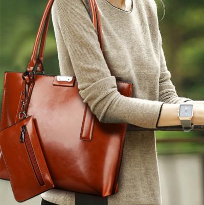 China 2021 Sets PU Leather Handbag Fashion 2pcs Lady Handbags Ladies Handbags Women Fashion Bags Women Waterproof Ladies Handbags for sale