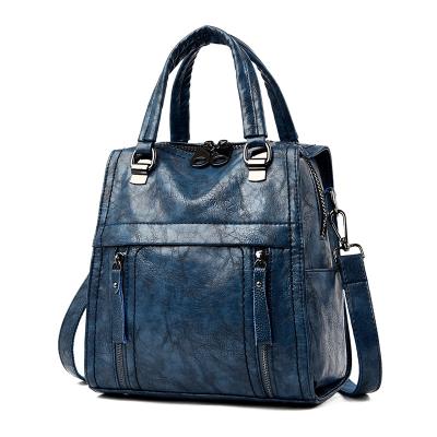 China Newspaper used 2021 hot luxury leather handbags ladies handbags women handbags lady PU leather handbags for sale