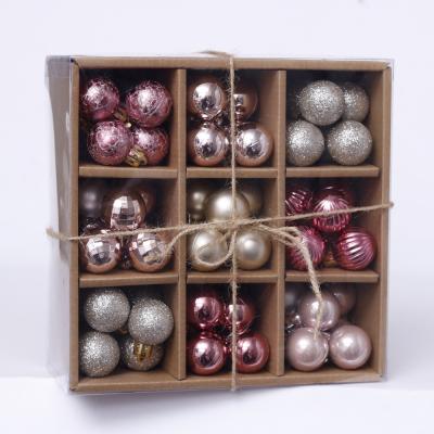 China Christmas Tree Decoration Christmas Balls Hanging Ornaments For Christmas Tree 99pcs 3CM Shatterproof Baubles Set for sale