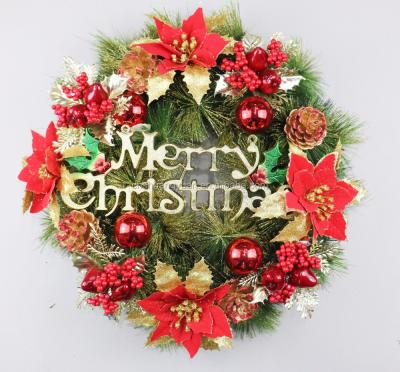 China Decorative PVC Christmas Wreath with Christmas Words for Christmas Decoration for sale