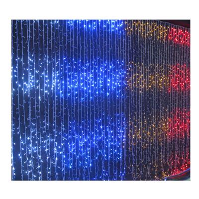 China Outdoor Christmas Decoration Waterfall LED Christmas Curtain Lights Christms Lights Christmas Decoration for sale