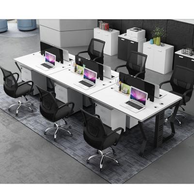 China Customized White Modern Office Furniture Dubai Office Furniture Set Office Workstation For Project for sale