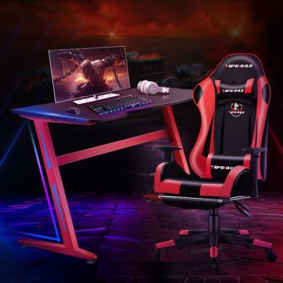 China Direct 11 Color RGB Light HM-Z01 Factory Sale Gaming Table PC Desk RGB Light Computer Table Game for sale