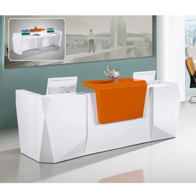 China PANEL Bestseller 2 Person Small Front Reception Desk for sale