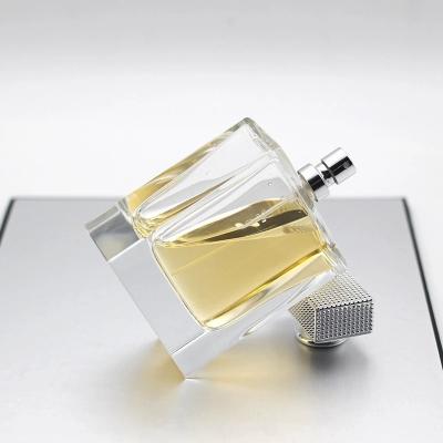 China 100ml Cosmetic Custom Polished Glass Perfume Bottle High End Perfume Filling Bottle for sale