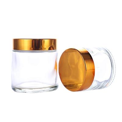 China New Design 50ml 150ml 500ml Skin Care Cream 2021 Matte White Amber Glass Cosmetic Jar for sale