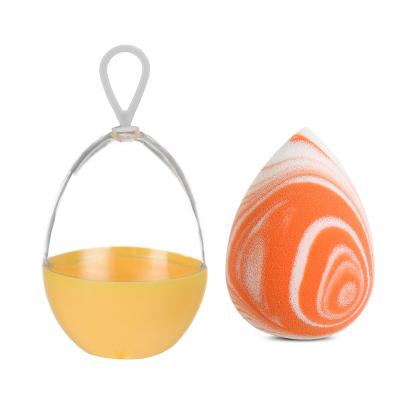 China OEM Washable Factory Supply Direct Salmon Beauty Blend Colorful Marble Beauty Make Up Egg Blast Makeup Sponge for sale