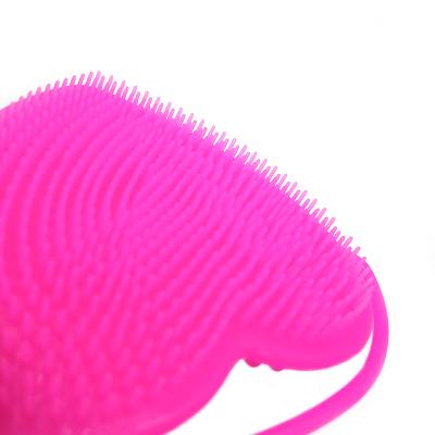 China Face Heart Shape Brush Reusable Beauty Cleansing Facial Cleansing Tool For Skin Care Silicone Exfoliating Face Scrub Brush for sale