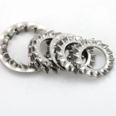 China Wholesale M3 M4 M5 M6 M8 M10 M12 M24 Stainless Steel Inner Split Tooth Internal Serrated Lock Washer for sale