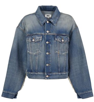 China 2022 LILUO New Arrival New Style Reversible Oversize Blue Classic Denim Women's Casual Denim Jackets for sale