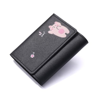 China Waterproof Cute Wallet for Women Cartoon Cat Small Zipper Girls Wallet Designed PU Leather Women Coin Purse Card Holder Money Female Bags for sale