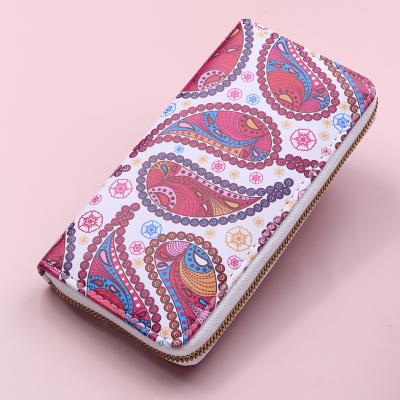 China New Fashion Waterproof Women's Retro Long Wallet Hit Color PU Leather Ladies Grab Coin Purse Phone Bags for sale