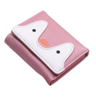 China 2021 News Candy Girl Wallets Fox Cartoon Waterproof PU Leather Ladies Small Wallets for sale