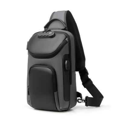 China Fashion Men Outdoor Waterproof Sport Chest Bag Luxury Password Cross - Body Bags for sale