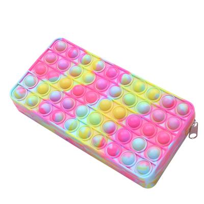 China Waterproof push snaps bubbles wiggle beautiful pink kawii silicone handbag women girls handbags purses designer purses for sale