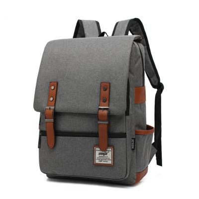 China Designer Travel Wax Flat Top Hasp Waterproof Outdoor Backpack Men's Retro Wax Hiking Rucksack For School Kids Student for sale