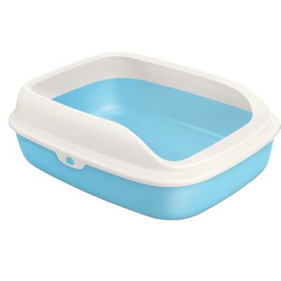 China High Quality Breathable Plastic PAKEWAY Cat Litter Box Cat Litter Tray Small Cat Toilet Garbage Tray for sale