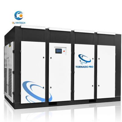 China 250kw VSD 8bar stationary air compressor lubricated screw air compressor two stage permanent magnet compressor factory good price for sale for sale