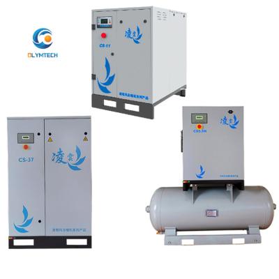 China LINGHEIN 2IN1 4IN1 high efficiency lubricated screw air compressor with air dryer, 300l 1000l 1500l 2500l tank factory price air compressor for sale