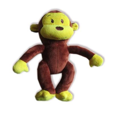 China Sustainable Cute Monkey Pet Toys Plush Stuffed Animals Train Dog Toys for sale