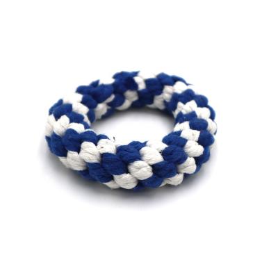 China Sustainable Rope Toys Dental Durable Scratching Bone And Interactive Pet Training Chewing Ring Toys for sale