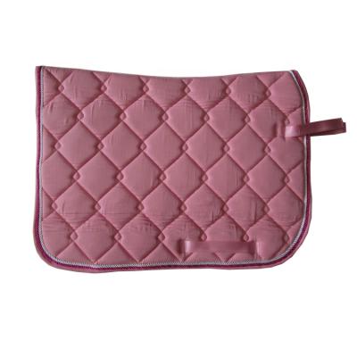 China New 2021 Dressage Cotton Saddle Cloth High Quality Quilted Horse Racing Equipment Pink Numnah for sale