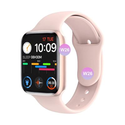 China MP3 Inch ECG Seri Series 6 Playback 2021 Smart Watch W26 IP68 1.75 Smartwatch HW22 Plus Relojes Wristband 44mm Smart Watch W26+ For Phone for sale