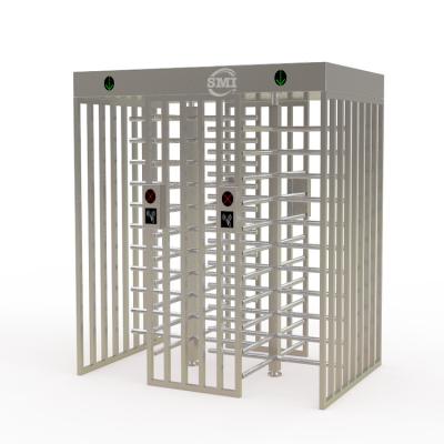 China 304 Stainless Steel Face Recognition Turnstile Rfid Reader Double Full Height Turnstile Drawing Gate for sale