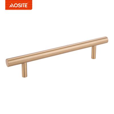 China H5955 High Quality Modern Solid Brass Bedroom Kitchen Furniture T Bar Cabinet Drawer Pull Handle for sale