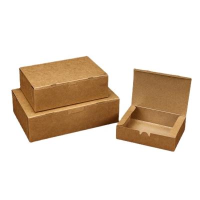 China Recyclable Disposable Takeout Box Kraft Paper Biodegradable Food Container for sale