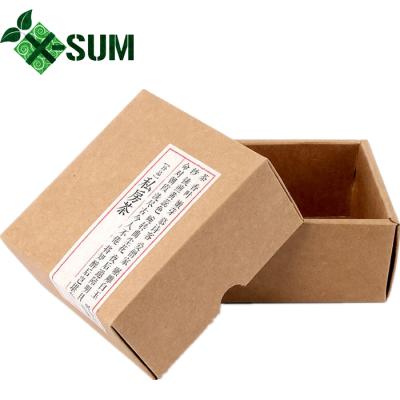 China Recycled Materials Gift Box Craft Paper Lid Off Cardboard Box With Lids for sale