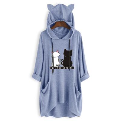 China wholesale Anti-wrinkle quality fitted cheap cute cartoon xxxxl girls oversized women's hoodies fitness for sale