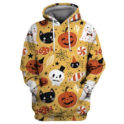 China Newcomer Anti-Shrink Halloween Costumes Pumpkin Adult Anime Printed Halloween Hoodies for sale