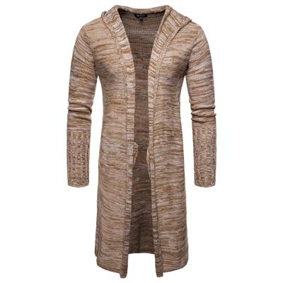 China Wholesale Knitted Anti-Wrinkle Long Cardigan Sweater Cardigan Hoodie For Men for sale