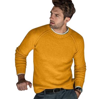 China 2022 breathable new winter plus size jacquard knit men's sweater loose pullover knitted sweater men for sale