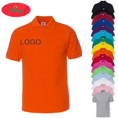 China Hot Sale Anti-Wrinkle Work Polo Shirt Unisex White T-shirt With Custom Logo Women Men Shirt In Stock for sale