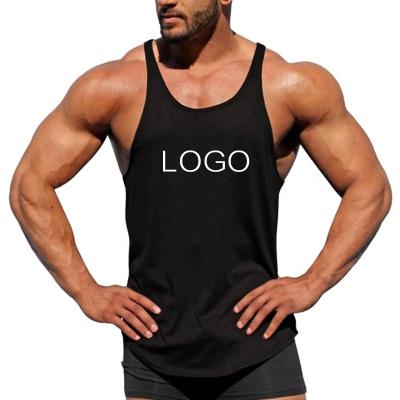 China Anti-pilling Mens Tank Top Travel Vest Gym Black Sleeveless Tank Top Plus Size for sale