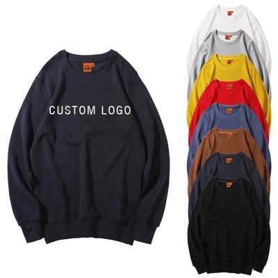 China 400grams Anti-Shrink Crewneck Unisex Logo Sweatshirts Custom Made Oversized Crop Thick Men Women for sale