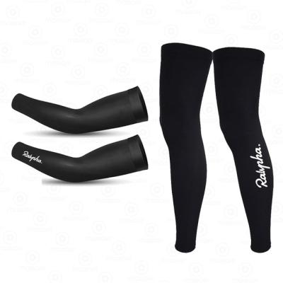 China 2021 New Breathable Ralvpha Long Slleve Ralvpha Arm Warmer Leg Warmers Cosmic Black UV Protection Running Racing MTB Bike Leg Sleeve for sale