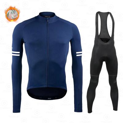 China Team Ropa Ciclismo Hombre Fleece MTB Pro Cycling Bib Cycling Set Winter Wear MTB 2021 Breathable Cycling Clothing for sale