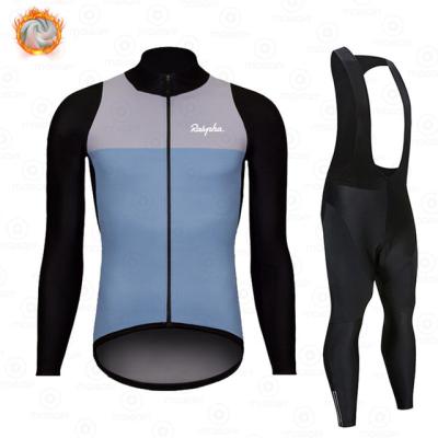 China 2021 New Ralvpha Outdoor Cycling Cycling Roupa Ciclismo Long Sleeve Winter Thermal Fleece Tank Top Breathable Long Pants Cycling Set for sale