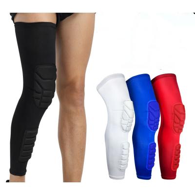 China Adult Amazon Top Rated Honeycomb Knee Anti-Collision Protector Long Pads With Crash Pad for sale