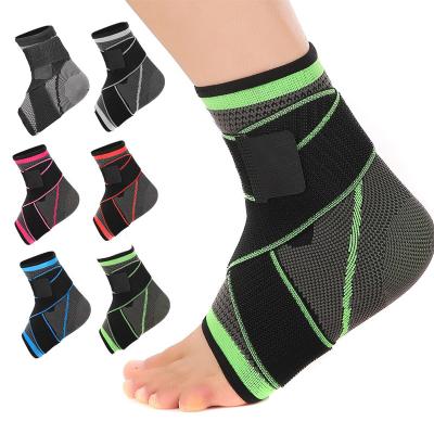 China 1 PCS Wear Resistant Nylon Football Strap Belt Ankle Protector Basketball Ankle Compression Brace Protector for sale