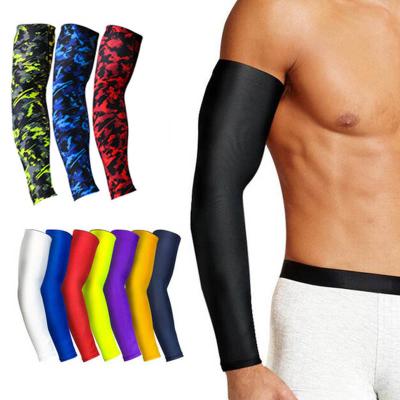 China Adult UV Protective Long Compression Shooter Arm Cooling Sleeves For Golf Running Cycling for sale