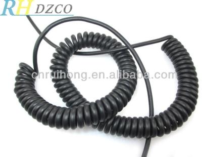 China Telephone Wire Straight Connection Handset Telecommunication Pigtail 2 Pin Cable Line Cord for sale