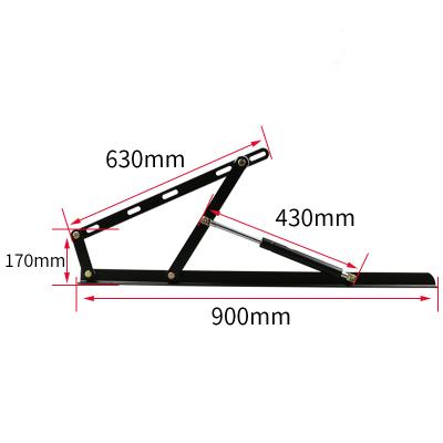 China Modern heavy duty 90CM shock absorber set, hydraulic bed lift mechanisms with thickened cold rolled steel for storage box bed for sale